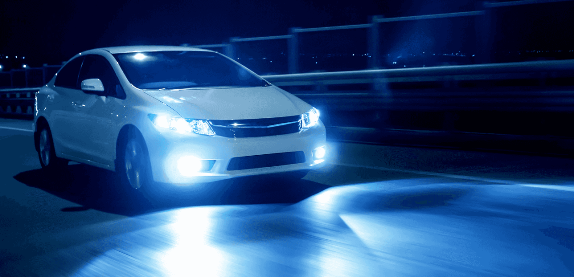What are the three main different types of car lights?